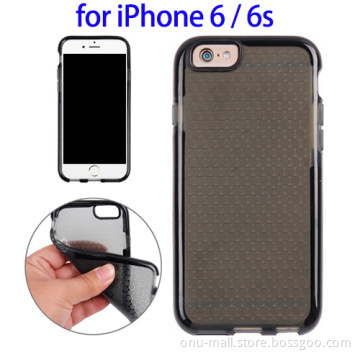 Honeycomb Texture TPU Protective Case for iPhone 6s, Back Rubber Phone Case for iPhone 6S